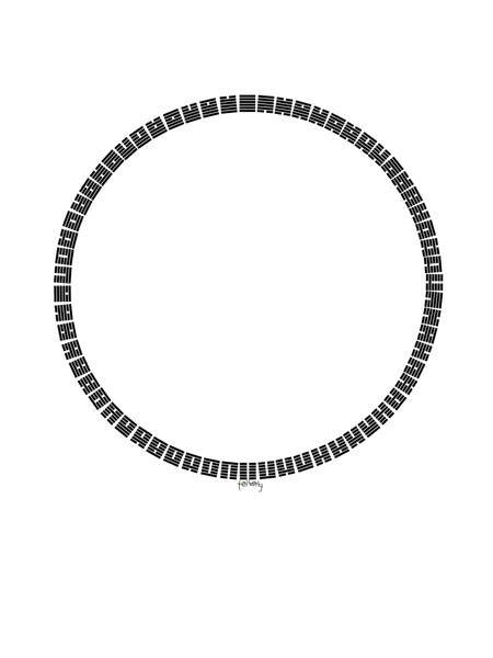 64 symbols b&w round Tee - SOUL BROS by telberry