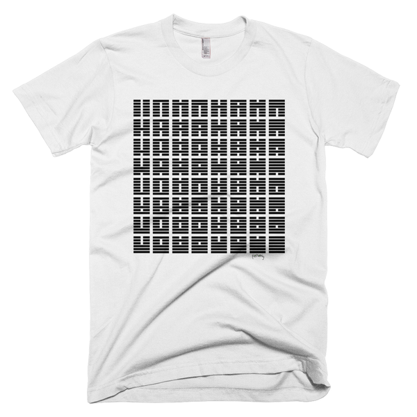 64 symbols b&w square Tee - SOUL BROS by telberry