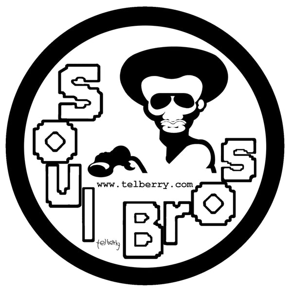 SOUL BROS (B&W) Logo Circle Sticker - SOUL BROS by telberry